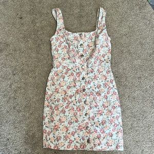 denim button up dress